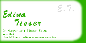 edina tisser business card